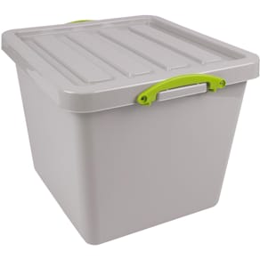 Opbergdoos Really Useful Box Recycled, 60 l, nestbaar, grijs