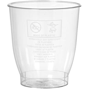 Plastglas Duni Crystallo 20 cl, Ø71 mm, PS, klar, 30 stk