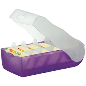 Karteibox HAN CROCO, A7, transluzent-lila