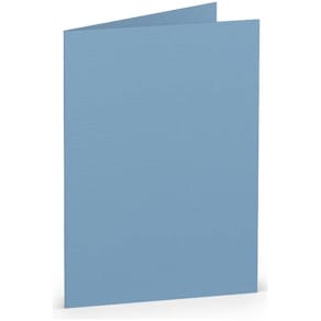 Briefkarte Rössler Paperado, dunkelblau gerippt, A7hd, 220 g/m²