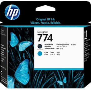 HP 774 Matte Black/Cyan Printhead