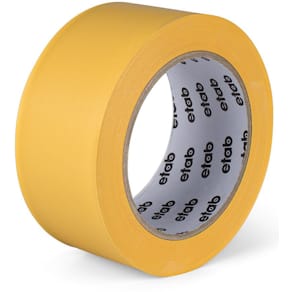 Skyddstejp ETAB PVC 50mmx33m gul