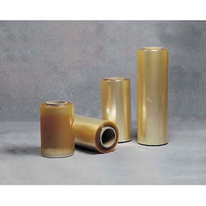 Madfilm PVC 12 µm, 350 mm x 1500 m, transparent gul, 1 rulle