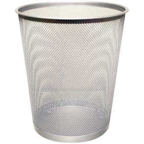 Papierkorb Q-CONNECT KF00849, Metall, silber