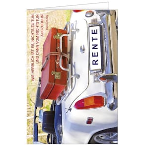 Grußkarte zum Ruhestand