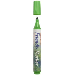 Märkpenna Friendly Marker Grön, konisk, 1mm