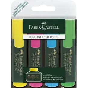 Överstrykningspenna FABER-CASTELL Textliner 48, 4-pack