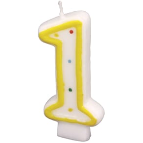 Geburtstagskerze Riethmüller, Zahl 1