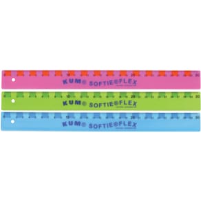 Lineal KUM flexibel, 30 cm, sortiert (Kunststoff)