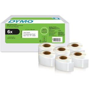 Thermoetiketten DYMO LW Rücksendeadressetiketten 25x54 mm, weiß