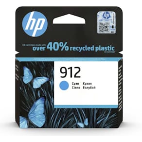 Blækpatron HP 912 cyan, original, 1 stk.