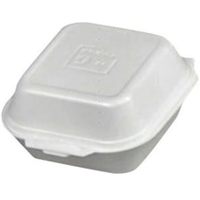 Burgeræske XPS hvid 135x125x70 mm, fødevaregodkendt, 500 stk