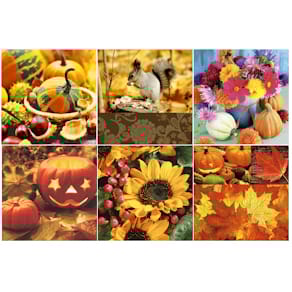 Motivserviette Duni Herbst sortiert