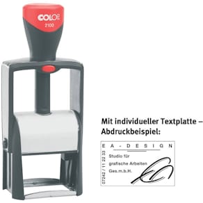 Selbstfärbestempel COLOP Classic Line 2100, 41 x 24 mm, max. 6 Ze