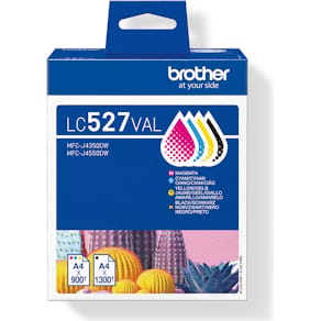 Inktcartridge Brother LC-527VAL, 4 kleuren, 900-1.300 pagina's