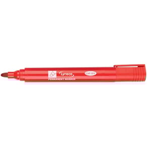 Märkpenna LYRECO 1,5mm rund röd