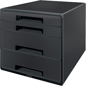 Ladenblok Leitz Recycle, 4 laden, zwart