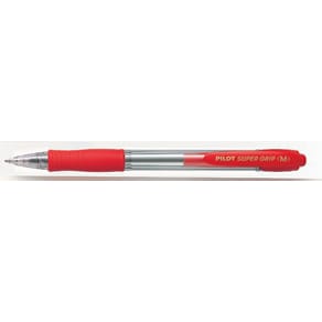 Bläckkulpenna PILOT Super Grip Röd, medium, 1.0mm, 12st