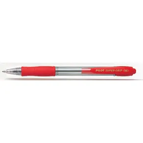 Bläckkulpenna PILOT Super Grip Röd, medium, 1.0mm, 12st