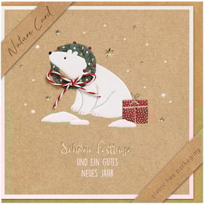 Grußkarte BSB Nature Card Weihnachten, 15 x 15 cm, inkl. Umschlag