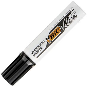 Whiteboardpenna BIC Velleda 1781 Svart, sned, 3.5-5.5mm, 12st