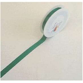 Doppelsatinband GOLDINA, 15 mm x 25 m, dunkelgrün