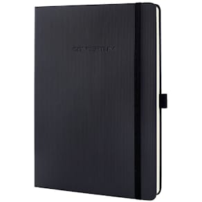 Notizbuch Sigel Conceptum, kariert, 180x240mm, schwarz