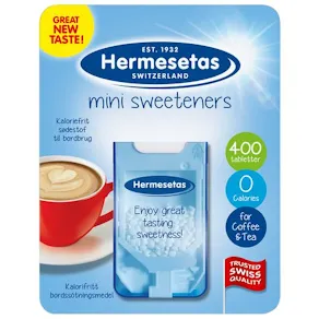 Sötningsmedel original HERMESETAS 400/fp