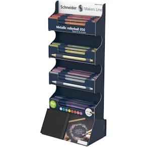 Rollerball Schneider Paint-It 050 Metallic, Display, sortiert