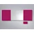 Konferensskåp Glas Cerise, magnetisk