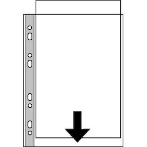 Plastficka ESSELTE A3 Premium Präglad 0.09mm, 50st