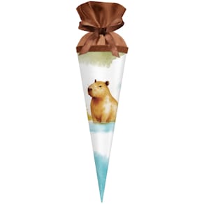 Schultüte Goldbuch Geschwister Capybara, 35 cm