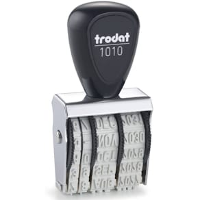 Datumstempel trodat Classic 1010, 4 Räder, schwarz