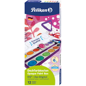 Deckfarbkasten Pelikan K12V, 12 Farben, violett