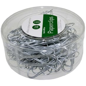 Papirclips BNT metallic, 100 stk