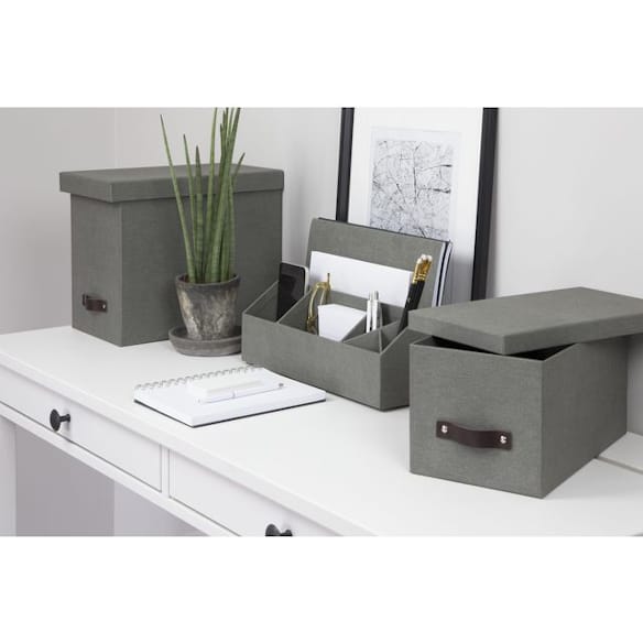 Skrivebordsoppbevaring BIGSO Elisa grå