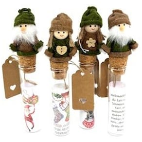 Geldgeschenk-Glas Manufaktur Locnikar, sortiert, 15 cm, Reagenzgl