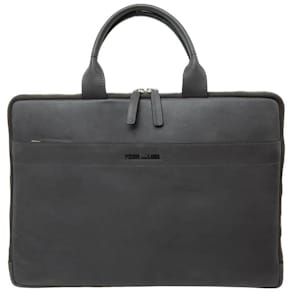 Laptoptasche PRIDE & SOUL Rate, Leder, dunkelgrau