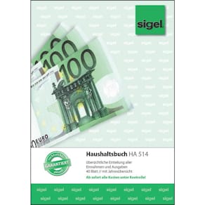 Haushaltsbuch Sigel, A5, 40 Blatt