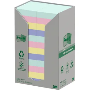 Notes POST-IT 100%rec 38x51 sort.f 24/fp