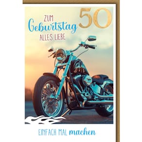 Geburtstagskarte Zahl 50