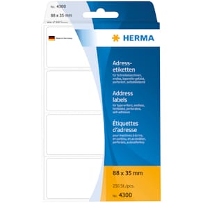 Adressetiketten HERMA Endlos, 88 x 35 mm