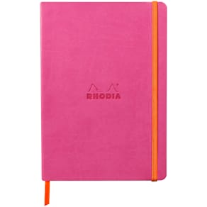 Rhodiarama soft A5 fuchsia ruled ivory