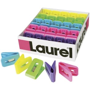 Pappersklämma LAUREL plast 25x43mm