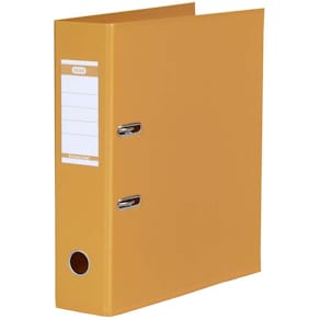 Brevordner Elba A4 80 mm orange, 2 ringe, PP, 10 stk