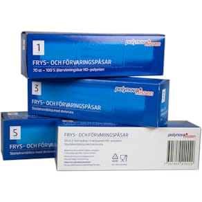 Fryspåse 3-liter, HD-polyeten, 40/rl