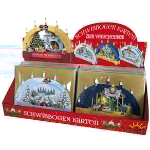 Weihnachtskarte EigenArt Schwibbogen, sortiert