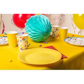 Tallrik PRONAPPE papper 23cm gul 20/fp