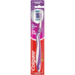 Tandborste Colgate Zig Zag Medium vit/lila