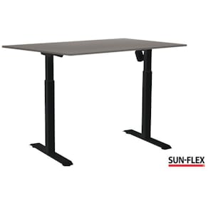 Bord SUN-FLEX II höj/sänk 120x80 sva/grå